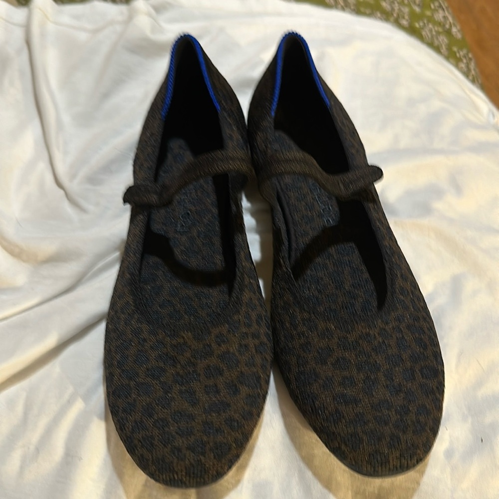 Rothy’s animal print Mary Jane